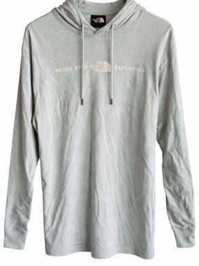 The North Face Hoodie Men’s Small Sage Green Never Stop Exploring Pullover